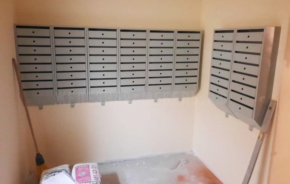 Восьмисекционные почтовые ящики для подъезда г. Челябинск